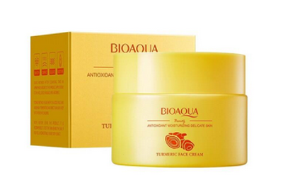 Crema facial hidratante antioxidante de cúrcuma para piel delicada 60 g BIOAQUA